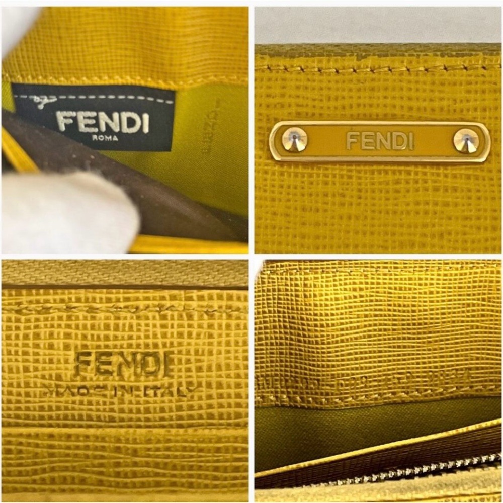 Fendi Mustard Yellow Zip Wallet - Picture 5 of 13